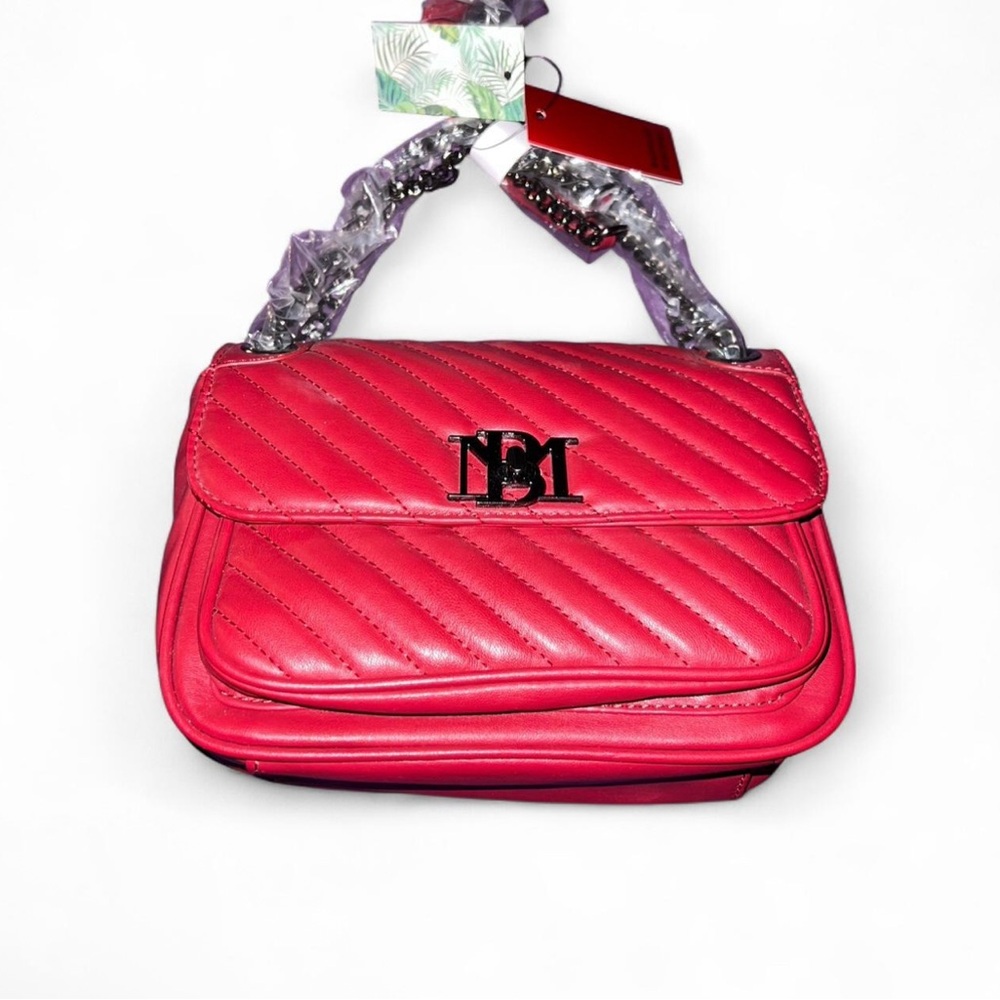 Vibrant Red Quilted Shoulder Bag